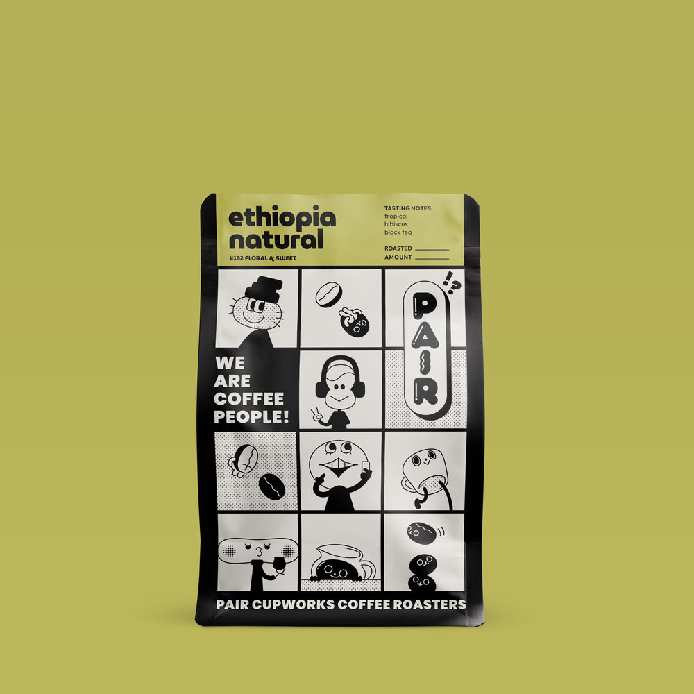 #132 Natural-Processed Coffee Beans from Ethiopia