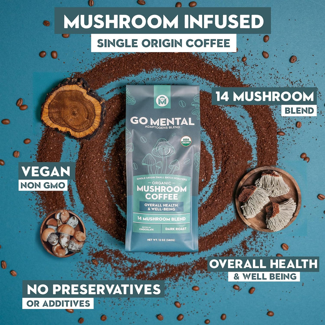 14 Mushroom Coffee Adaptogens Blend