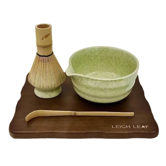 5 Piece Matcha Whisk Set with Wooden Display Board – Perfect for Smooth Frothy Matcha Preparation