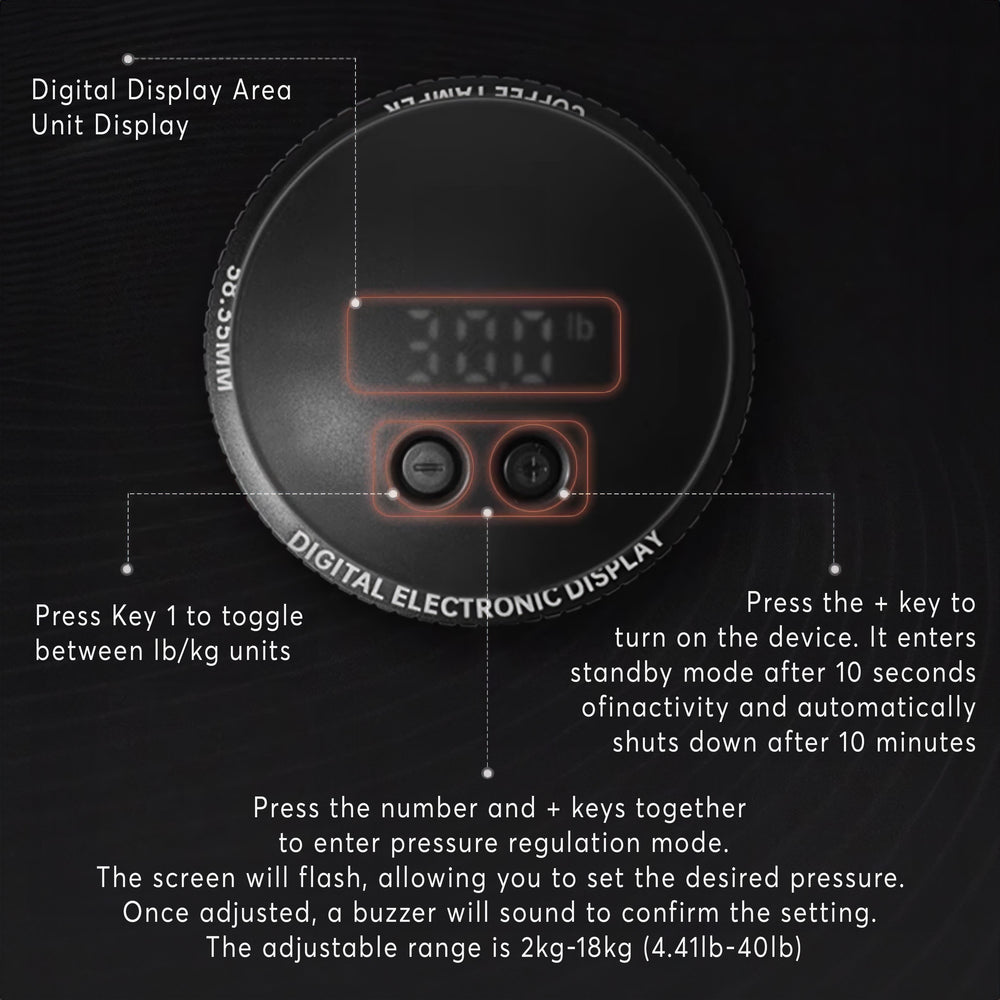 Adjustable Digital Tamper with Display
